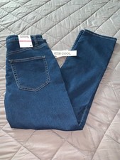 NWT 32 Degrees Cool Sweat pant Jeans Sz 10 Women  s Blue Denim Mid Rise Slim Fit
