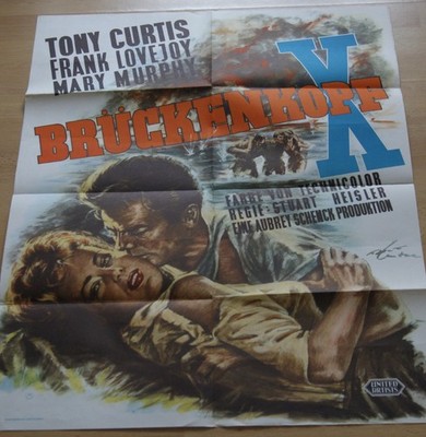 Filmplakat / movieposter  A1   Brückenkopf X / Beachhead 2.  Tony Curtis