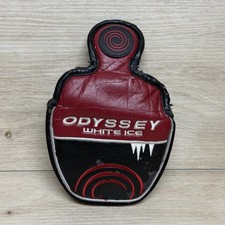 Odyssey White Ice Mallet Putter Cover Black Red Swirl Logo In Rough Conditions