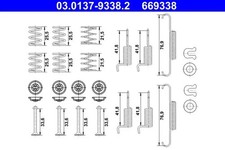 Bremsbacken-Reparaturset 03.0137-9338.2 ATE für SUBARU FORESTER IMPREZA Coupe