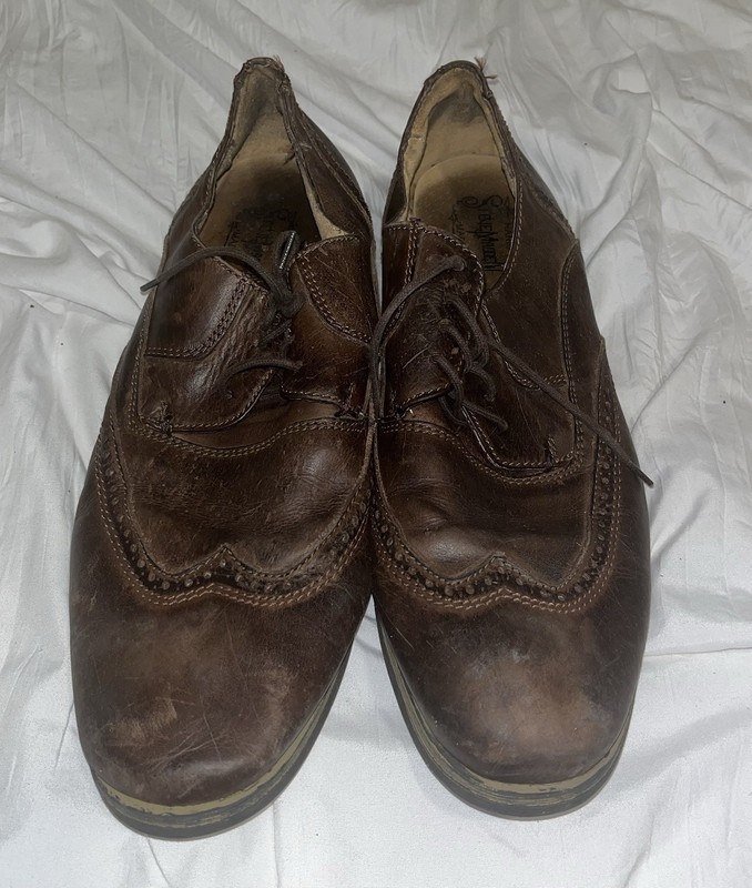 Vintage Steve Madden Handmade Chapman Dress Shoes Stitch 