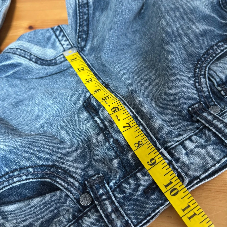 Pantalones de mezclilla Xtreme Couture para hombre 32x32 azul grunge Y2K ropa de calle desgastada Foto 4 de 4