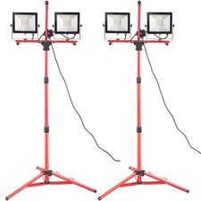 2pcs Dual-head Led Work Light 10000 Lumen Led Work Light With Tripod Stand 2pcs Dual-head Led Work Light 10000 Lumen Led Work Light With Tripod Stand