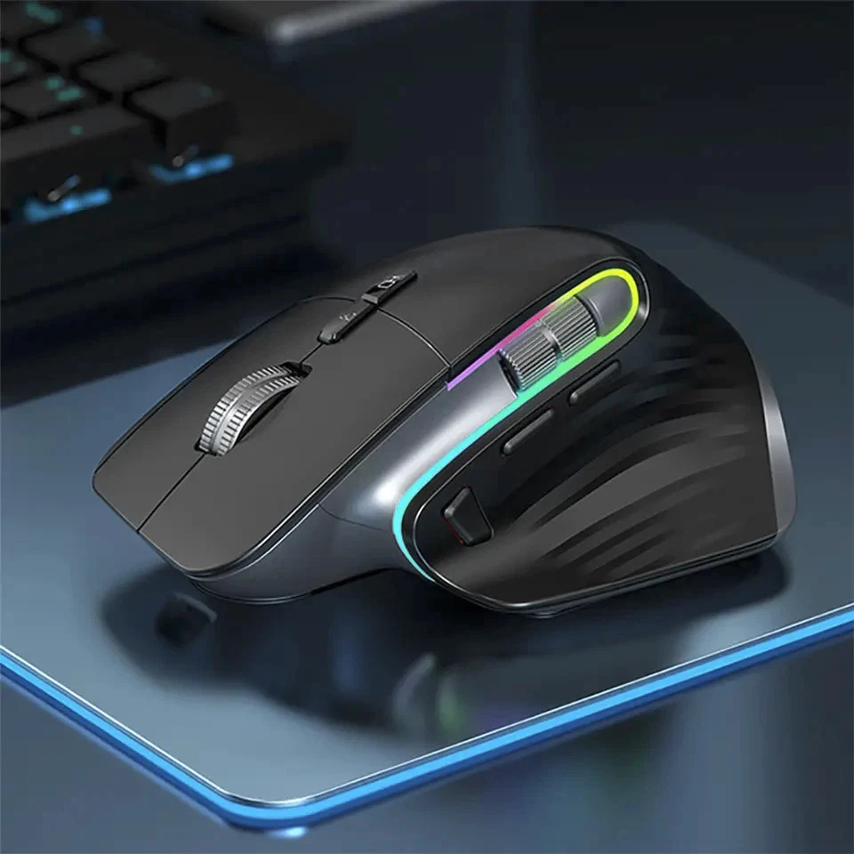Ergonomic Mouse 4000 DPI 4-Way Scrolling Wireless Bluetooth Silent RGB MX Master - Image 4 of 4
