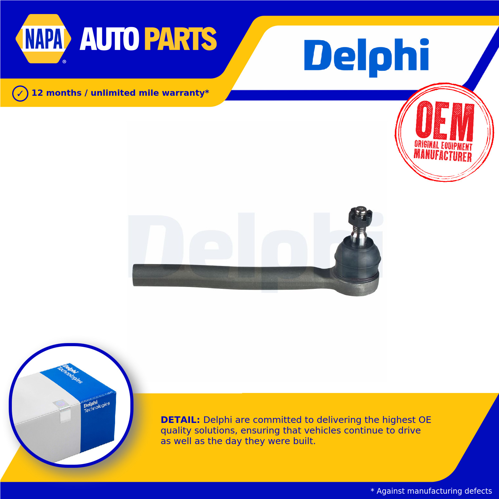 Tie / Track Rod End TA2906 Delphi Joint 1727226 1920611 AB313289AA EB3C3289BA