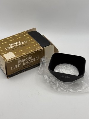 NOS Minolta Lens Shade Hood II D54KC Metal with Original Box and Case