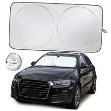 Car Windshield Sun Shade 2025 Upgraded Innovative No-Light-Pass Small