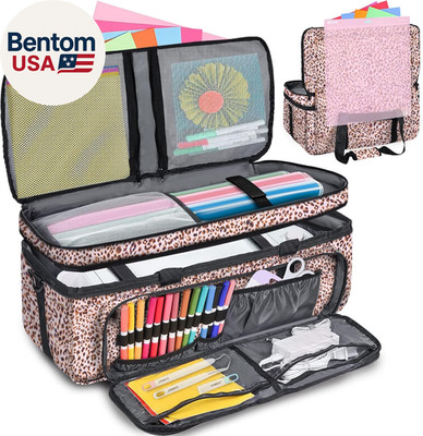 Carrying Case for Cricut Maker 3, Maker 4, Double-Layer Machine Bag with Cover f