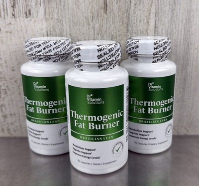 Lot Of 3 DR VITAMIN SOLUTIONS Thermogenic Fat Burner Brazilian Lean 30 Capsules