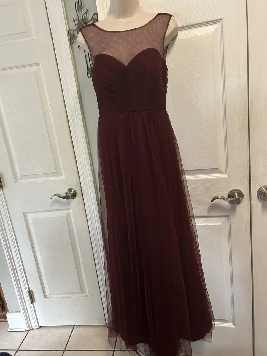 jenny yoo burgundy dress Jenny Yoo Bridesmaid Dress Lennox Dark Berry