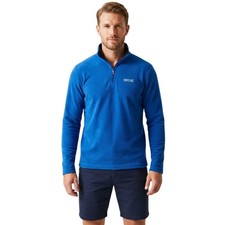 Image of Regatta Mens Thompson Half Zip Fleece Lightweight Outdoor Jumper Walking RMA021