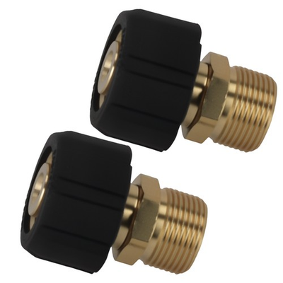 #ad 2X Brass Pressure Washer Adapter M22 14mm to 15mm Female Universal 5000 PSI $14.90