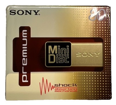 SONY MDW80PR PREMIUM  GOLD Shock Abs. Mini Disc 80 MIN, NEU, Disk,MD,NEW,AUSTRIA
