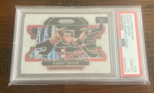Randy Orton [White Sparkle Prizm] #78 2022 Panini Prizm WWE card