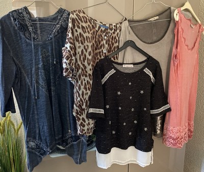 T-Shirt Paket 5 Stück TREDY 40 42 wNEU Tunika Top Serianno Rich & Royal 