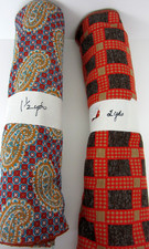 Vintage 60s-70s - 2 Fabric Rolls - Groovy / Hippie Print Knit Fabric