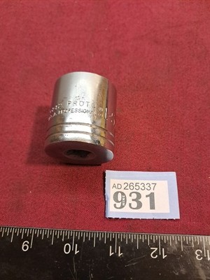 Vintage Proto 5442 1/2'' Steckschlüssel 1-5/16'' in sehr gutem gebrauchten Zustand