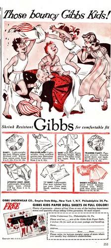 1952 Gibbs Kids Clothing Print AD / Advertisement Empire State Building, NY