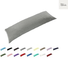 100 Cotton 300 Thread Count Envelope Style Body Pillow Cover Pillowcase Pill...