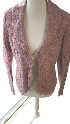 Toller neuer Blazer,  Spitze rosa , Gr. 38/ 40,  Elegance Prestige Paris