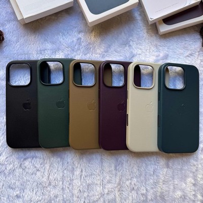For iPhone 16 Pro Max 12 13 14 15 Pro 16 Slim Luxury Leather Case With Magnetic