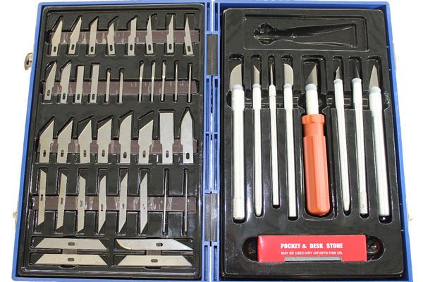 PräZisions Messer-Set 48-Teilig Im Koffer Skalpell Sortiment Modellbau Bastelset-image