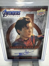 2020 UD Avengers Endgame Tom Holland Spider-Man Auto #LNDC-TH Marvel