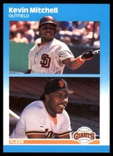 Kevin Mitchell 1987 Fleer Update #U-82 Giants MLB READ FREE SHIP AutographDen