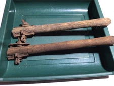 Pair (2) ANTIQUE Vintage Primitive HANDLES for 2-Man CROSSCUT SAW 