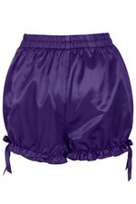 Purple Satin Bloomers Pantaloons Shorts Cosplay Pirate Gothic Victorian Vampire