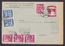 AUSTRIA 1947, Cover from Millstatt to Switzerland
