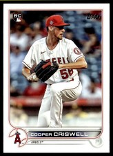 2022 Topps Cooper Criswell Rookie Los Angeles Angels #521
