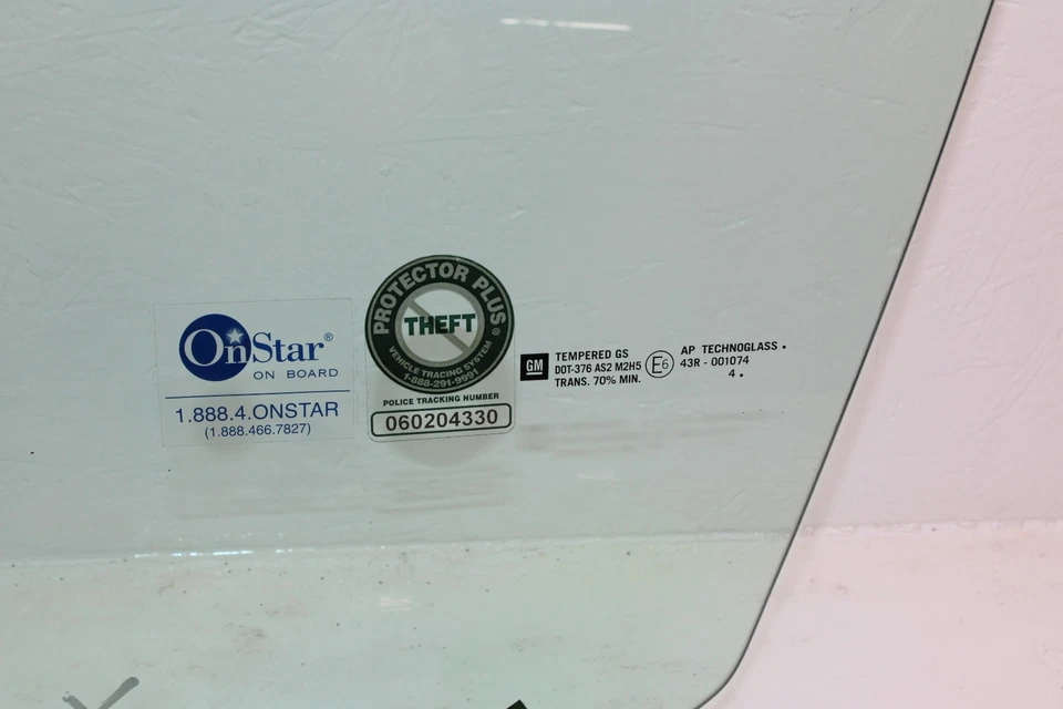 Cadillac XLR 2004-2009 puerta izquierda ventana vidrio OEM NI39 Foto 3 de 4