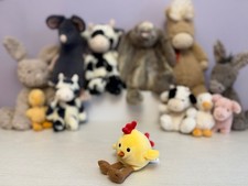 Jellycat Rare Retired Amuseables Yellow Chick, Excellent Condition