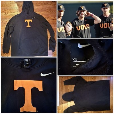 tennessee volunteers nike team issued Travel Baseball Sweatshirt 2xl Black