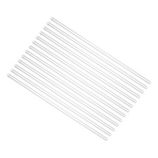 Borosilicate Glass Stick, 11.81inch 6mm Diameter Glass Stirring Rod 12Pcs