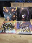 Vtg Classic Rock Vinyl Records Lot of 4 KISS, Destroyer Crazy Night Paul Stanley