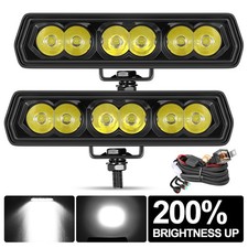 6 Spot Cree Led Work Light Bar Bumper Lamp Driving Fog Offroad 4wd Dt Wiring