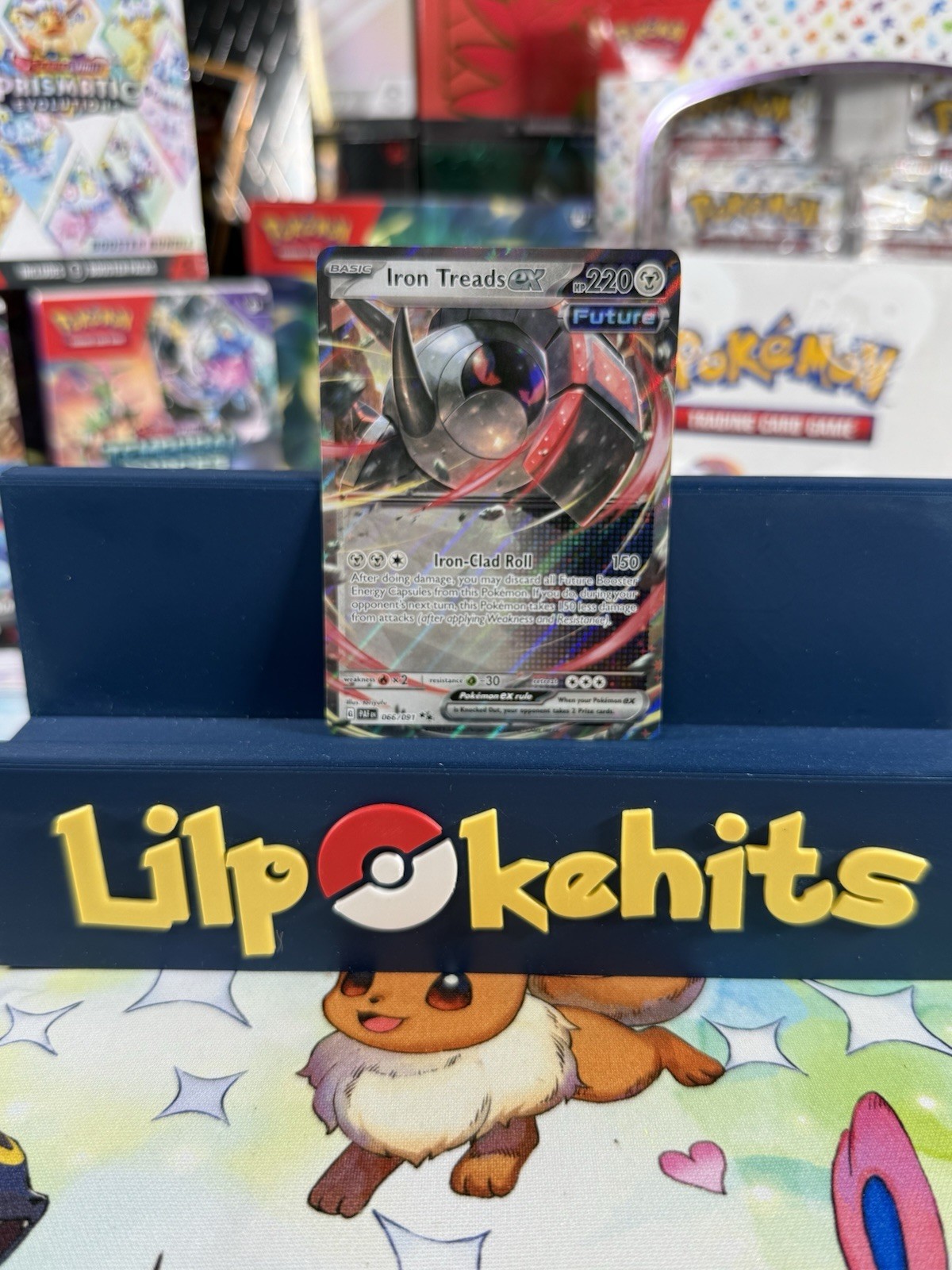 Iron Treads EX 066/091 Ultra Rare Pokemon Paldean Fates NM Condition