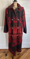 VTG WOOLRICH Women  s M Aztec Southwest Native American Wool Blanket Jacket Coat
