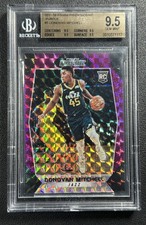 DONOVAN MITCHELL BGS 9.5 2017-18 PANINI PRIZM MOSAIC #5 ROOKIE PURPLE RC 20/99