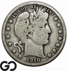 1910-S Barber Half Dollar