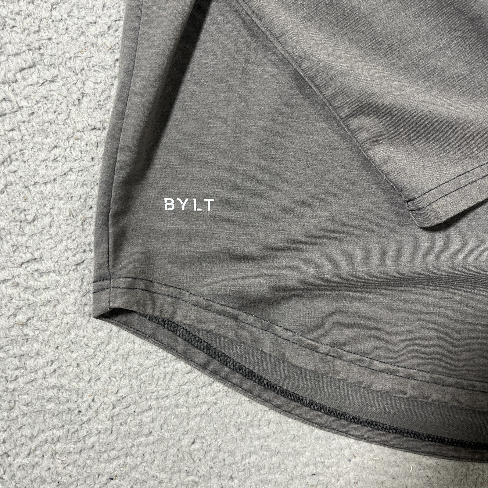 BYLT Men Size L Grey Premium Basic Signature T Sh… - image 2