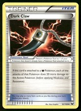 Dark Claw 92/108 Uncommon Dark Explorers Pokemon Lightly Played