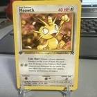 Pokemon TCG Meowth 62/82 Team Rocket 1st Edition WOTC Common Colorless LP