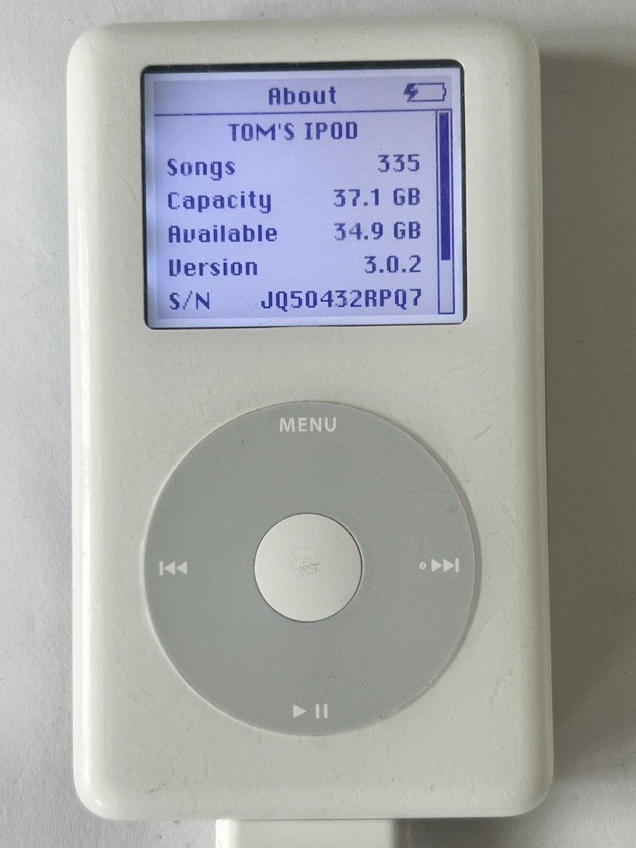 Apple iPod 40GB ホワイト/シルバー Apple iPod classic 4th Generation White (40 GB) for sale online | eBay