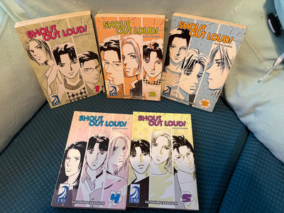Shout Out Loud Volumes 1 2 3 4 5 Complete English Blu/Tokyopop Yaoi Manga