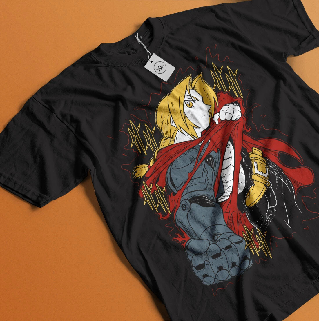 Camiseta Fullmetal Alchemist Alphonse Elric FMA Hermandad Edward Elric Camisa