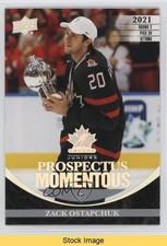 2023 Team Canada Juniors Prospectus Momentous Zack Ostapchuk #PM-35 READ 17mb