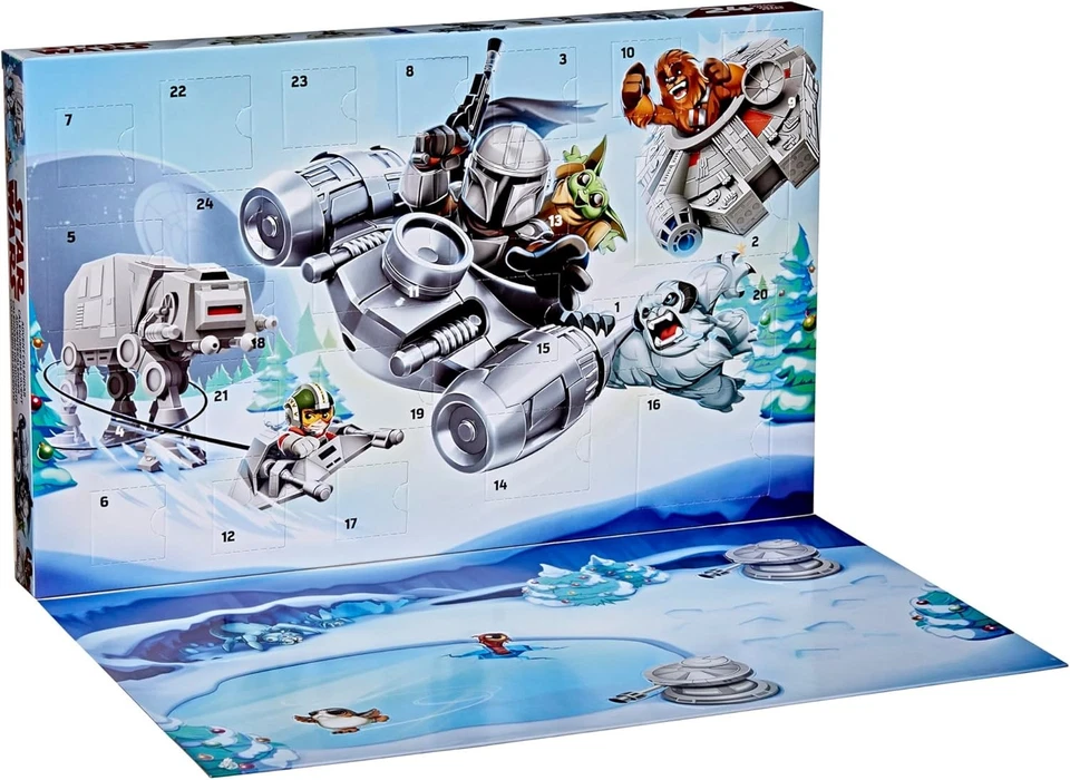 STAR WARS Advent Calendar, 24 Pieces Including Micro Figures & Vehicles,... - Image 2 of 4